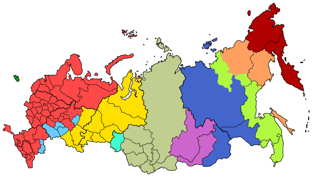 ロシアの地図